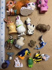 Large Lot Of 70 Animal Figures Horse Elephant Farm Hippo Tiger