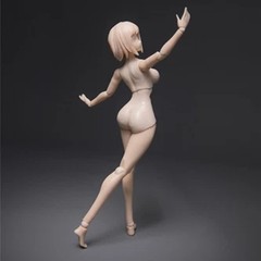 86TOYS T86-ST06-A 1/12 Super Large Bust Plump Hip Girl Head Body Flexible Figure