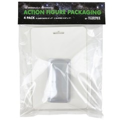 4 Pack DIY Bootleg Action Figure Blister Bubble & Blank Backing Cards Packaging
