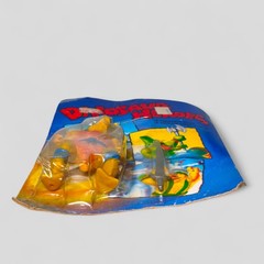 VINTAGE DINOSAUR HEROES WARRIOR DINOSAUCERS STYLE FIGURE CARDED BOOTLEG TOY 80S