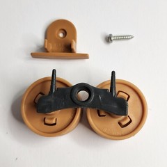 1985 Vintage Gi Joe Mauler MBT Tank Bogie Wheel x2 w Assembly Screw Vehicle Part