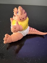 Vintage DISNEY 1991 Dinosaurs 3″ Baby Sinclair Figure Waist Twist