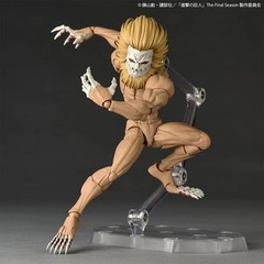 New Kaiyodo Revoltech Attack on Titan Jaw Titan Figure w/Bonus Parts In Stock