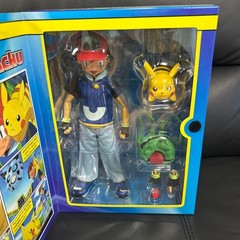 MEDICOM RAH Pokemon Ash Ketchum with Pikachu Figure Sealed 25cm Rare Japan