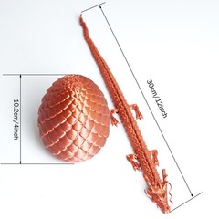 3D Printed Dragon Egg Model,Articulated Animals Figure,Fidget Toys Home Decor