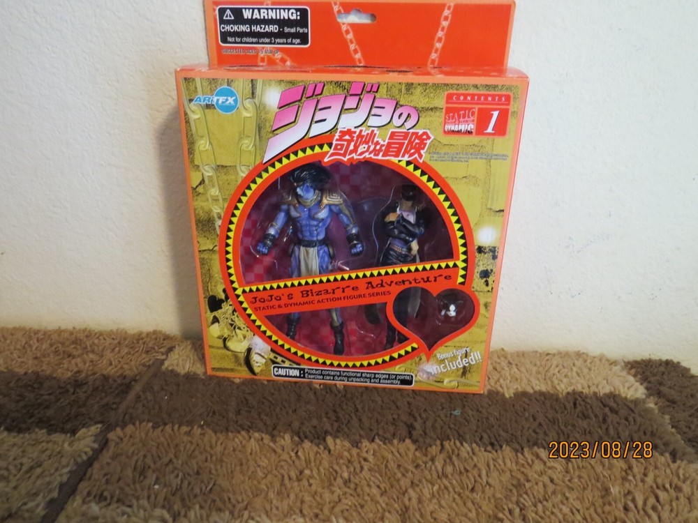 JOJO’S BIZARRE ADVENTURE #1 STATIC AND DYNAMIC ACTION FIGURE SERIES boxed