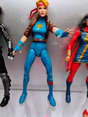 Marvel Legends lot of 3 – DOMINO (2017), MS. MARVEL (2016), DAZZLER (retro 2019)
