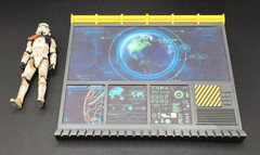 CUSTOM WALL COMPUTER SCREEN for 3.75 INCH FIGURE STAR WARS GI JOE DIORAMA (H04)