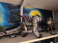 CYBERZOIC Wave 1 Lot Kuraokami Achillobator Allosaurus Smilodon COMPLETE