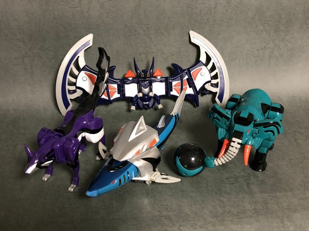 Bandai Power Rangers Jungle Fury Gekiranger DX Geki Wolf Bat Elephant Shark