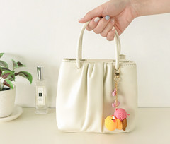 Kakao Friends Choonsik Figure Keyring Keychain Bag Charm Yarn Moon Cloud
