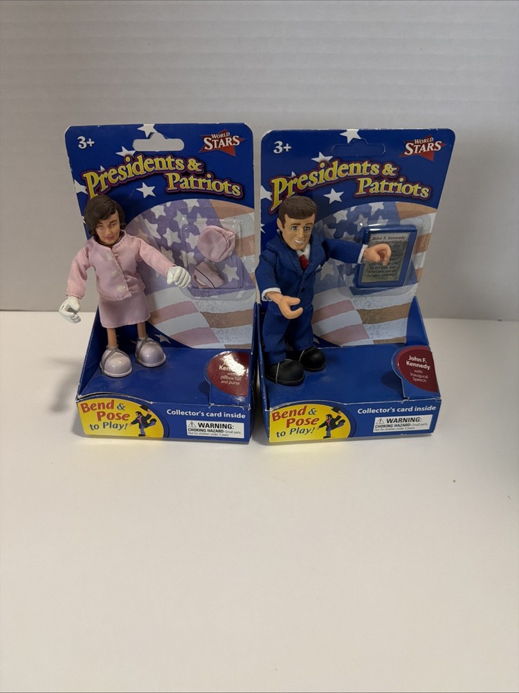 New Odyssey Toys Presidents & Patriots John F Kennedy and Jackie Kennedy Figures