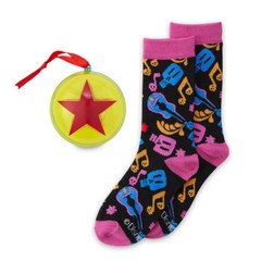 Disney Store Coco Pixar Holiday Socks in Ornament Set for Women Adults New