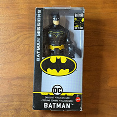 Mattel Batman Missions Batman Action Figure Dark Suit Black Yellow Age 3+
