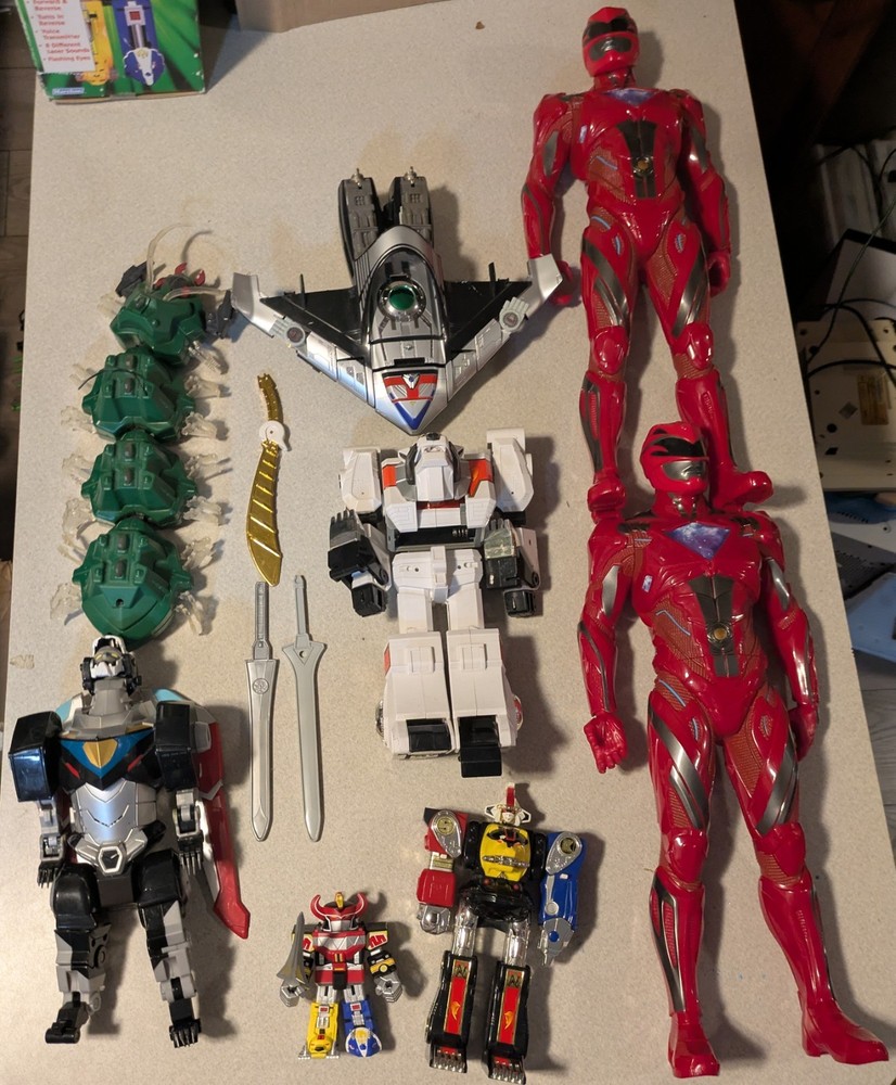Vintage Power Rangers Megazord, Bear, 20″ Rangers, Time Shadow, Voltron Panther
