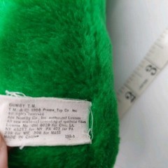 Gumby Plush In Santa Hat Stuffed Plush Ace Novelty 7″ 1988