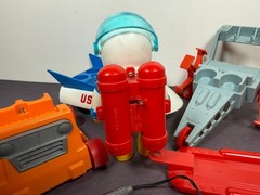 Vintage 1968 BILLY BLASTOFF Space Scout Set Action Figure Set Eldon NOT WORKING