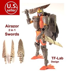 2 in 1 Swords Upgrade Kit for Transformers Studio Series SS 97 Airazor TF-Lab
