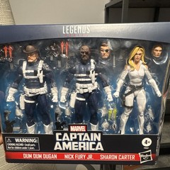 Marvel Legends Captain America Series Dum Dum Dugan, Sharon Carter & Nick Fury