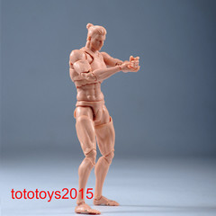 Romankey 1/12 Yellow Super Flexible Man Body 6”Joint Action Figure model Doll