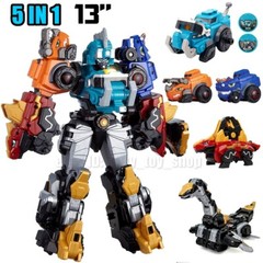 Dino Core Ultra D-Saber Mammoth 5 in1 Dinosaur Figure Robot Combiner Attacker