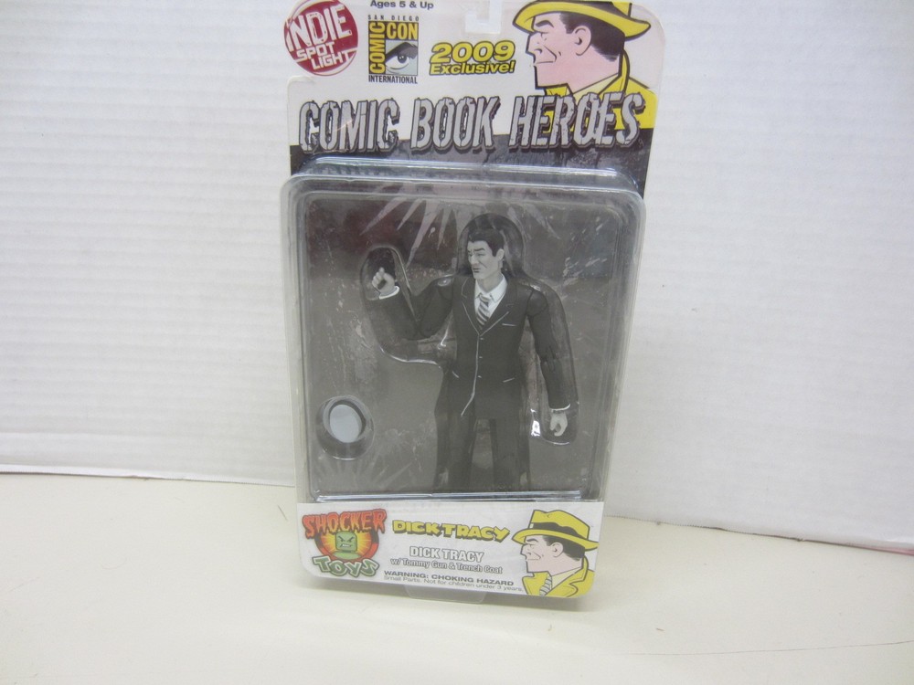 Shocker Toys Dick Tracy SDCC 2009 Black and White Edition Figure Rare New