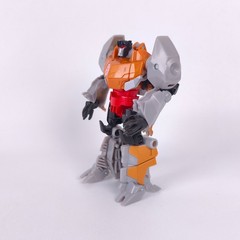 Transformers Gold Armor Grimlock Complete RID 2015 Warrior Class