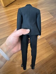 1/6 Black Suit Casual Coat Pants Shoes Male Clothes Fit 12” Action Figure Model