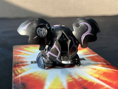 RARE Bakugan B1 Darkus Tuskor 600G Black RARE VHTF