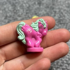 Vtg My Little Pony 1980s MLP Petite Ponies Pretty Parade Lot of 2 Pink & Yellow
