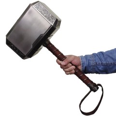 HCMY Full Metal Version 2.0 1:1 The Avengers Thor Hammer Replica Props Mjolnir