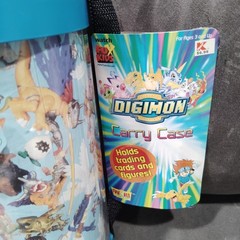 Vtg Digimon Carry Case Tube For Figures And Trading Cards Fun-4-All. Mint
