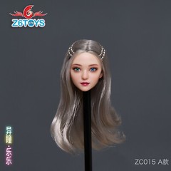 Z6TOYS 1:6 Head Sculpt Moveable Eye Girl ZC015A For 12″Female PH TbL Figure Doll
