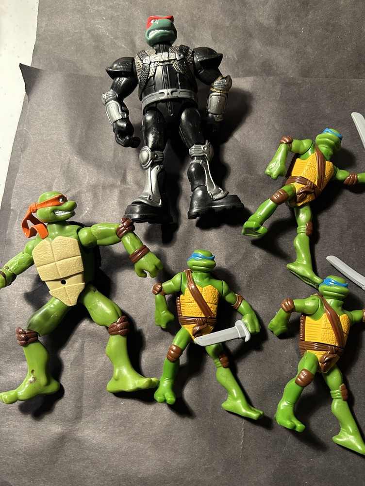 4PCS Lot TMNT Teenage Mutant Ninja Turtles Action Figures Anime Movie Xmas Gift
