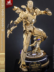 HOTTOYS HT MMS764 Iron Man Electroplated Bright Gold MK3 Limited Edition Figure
