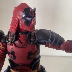Bandai Manga Realization Samurai Kabukimono Deadpool 7” Figure No Accessories