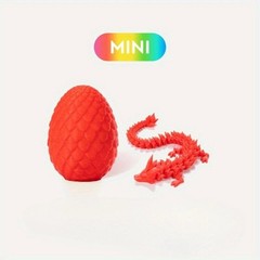 3D Printed Dragon Egg Full Articulated Crystal Dragon Fidget Toy Home Decor Toys