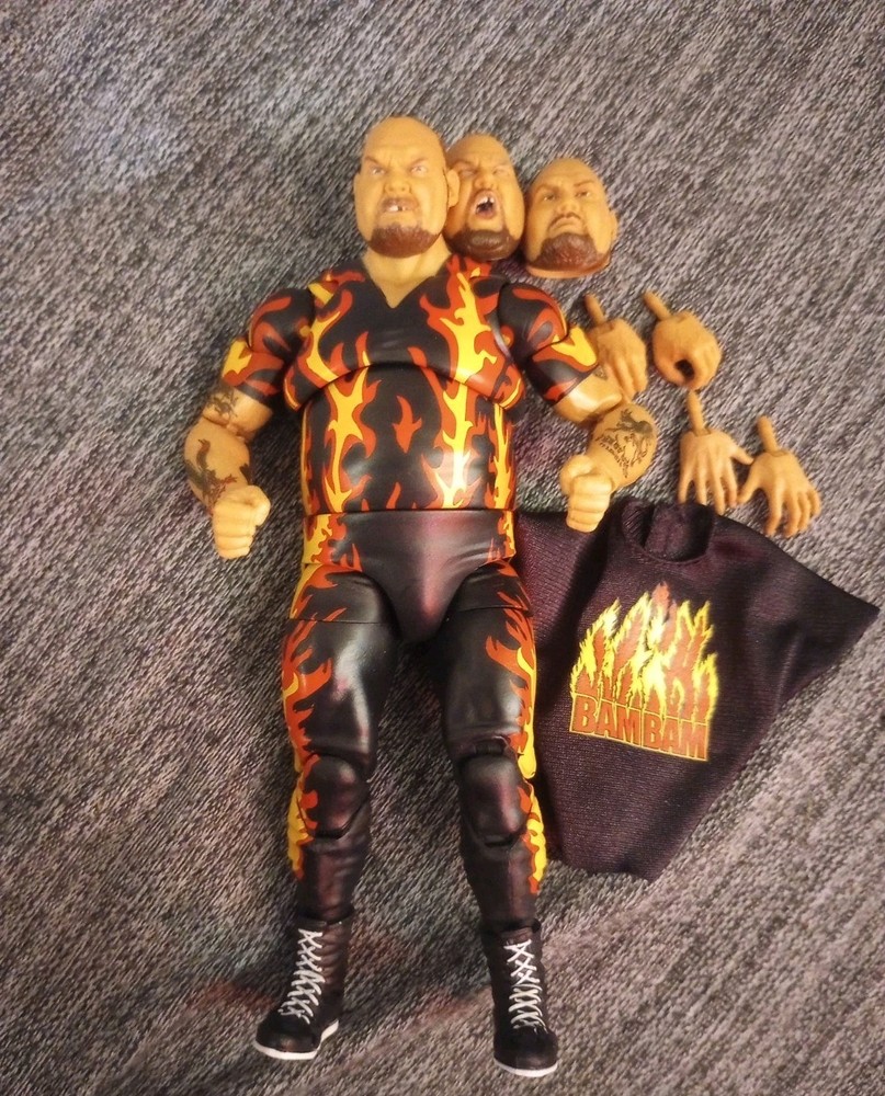 WWE Coliseum Collection Ultimate Edition Bam Bam Bigelow Figure Wrestling Mattel