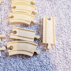 RESIN Plastic Track Thomas Train Compatible Wooden 14 piece Lot Heavy Duty