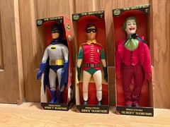3 pcs 1966 High Quality Classic Batman Robin & Joker 16″ Talking Figues