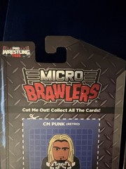 NEW Wrestling MICRO BRAWLERS CM PUNK Chicago AEW & RETRO INDY Set of 2 SOLD OUT!