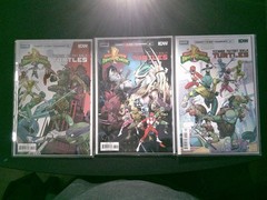 JASON DAVID FRANK SIGNED COMICS & Power Rangers X TMNT Figures Full Set Bundle