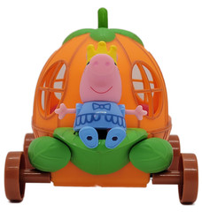 Jazwares 2003 Peppa Pig Little Carriage w/ Princess Peppa (Loose)