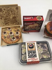 ZURU Lot of 7 Mega Gross Minis Spewi Sushi Rot Dog Vomit Nasty Collectibles