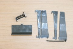 GI Joe Killer Whale PARTS Lot: Depth Charge Release Enginve Cover, Broken Vanes