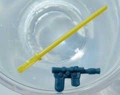 Luke Bespin Yellow FLOAT Lightsaber Blue REPRO Custom Weapons Vintage Star War