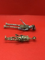 2 Star Wars Action Figures 1999 Ody Mandrell with a Pit Droid Plastic