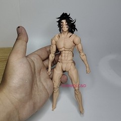 1/12 Demon Slayer Kokushibo Male Head Carving For 6″ Romankey VTOYS Figure Body