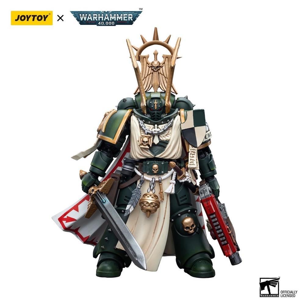 JOYTOY Warhammer 40K 1/18 Dark Angels Master Lazarus & Master with Power Fist