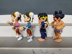 Street Fighter The Loyal SUbjects 3″ Vinyl Action Figures Lot of 4
